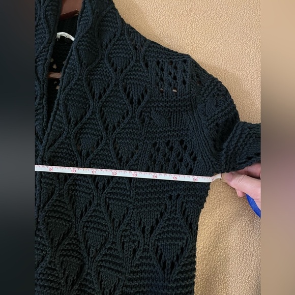 Lucky Brand Denim Co. black crochet cardigan - Picture 7 of 7